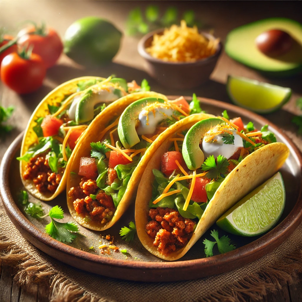 Tacos med Krydrede Fyld